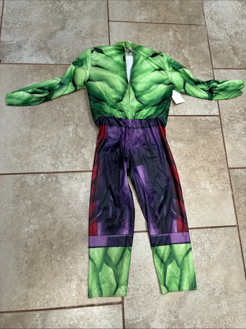 Marvel Hulk Green & Purple Muscle Costume with Mask